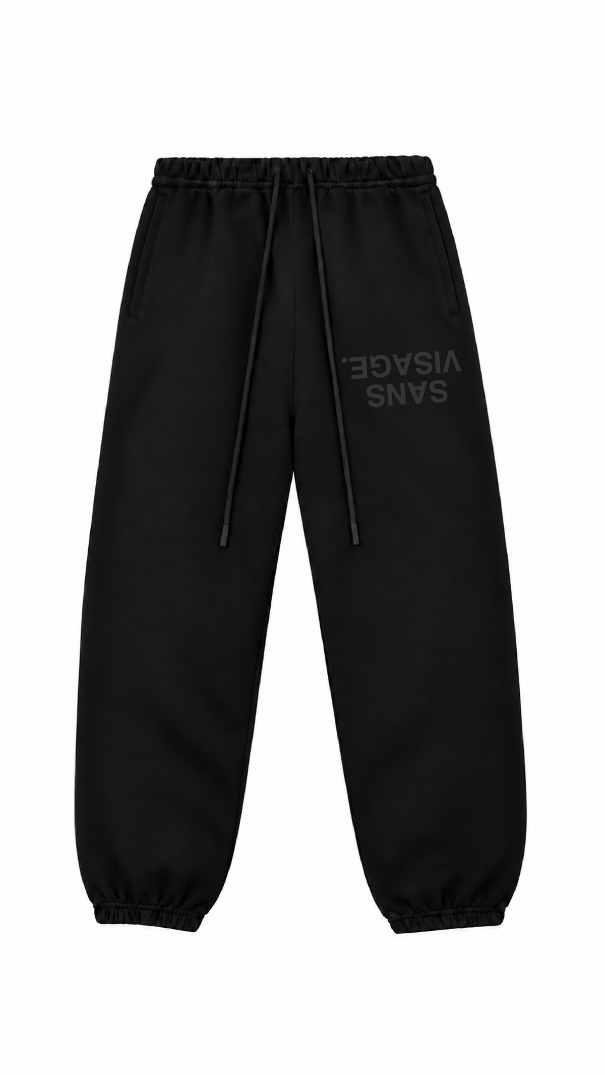 SANS VISAGE. UPSIDE DOWN JOGGERS BLACK