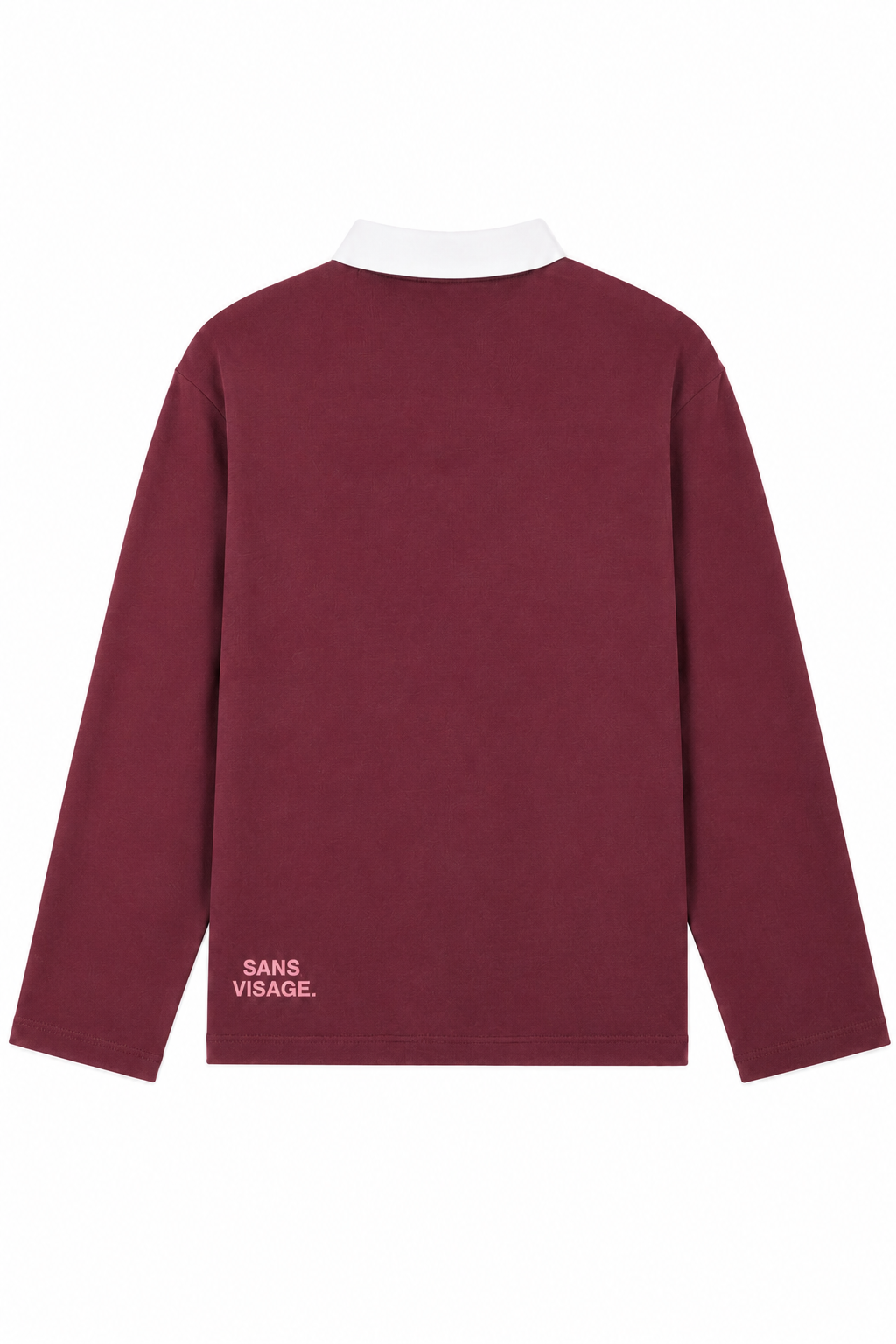 SANS VISAGE. BORDEAUX WAFFLE POLO