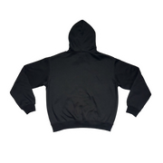 SANS VISAGE. UPSIDE DOWN BLACK HOODIE