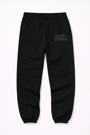 SANS VISAGE. UPSIDE DOWN JOGGERS BLACK