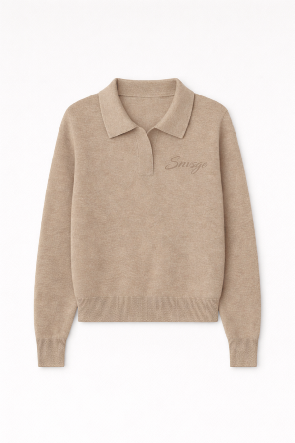 SNVSGE KNIT POLO SWEATER
