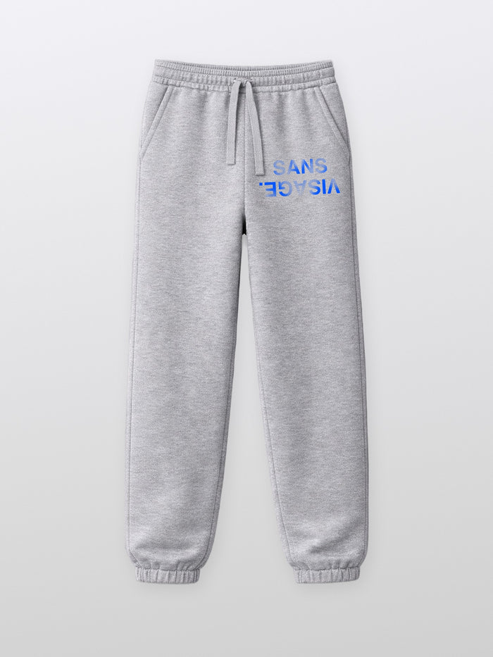 BLUE WASHED GREY SANS VISAGE. SWEATPANTS