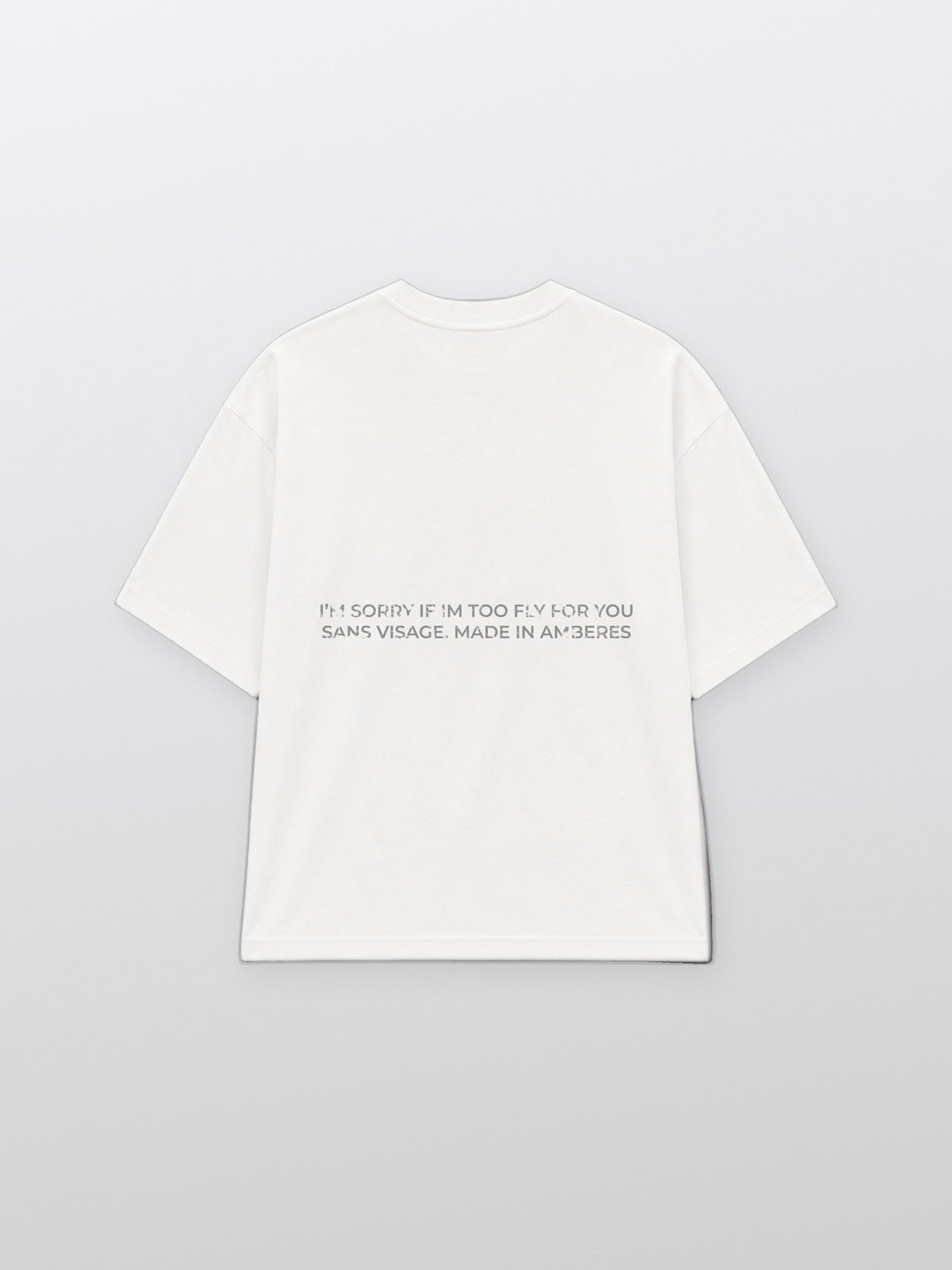 Le Corps Sans Visage Too Fly White T Shirt – back