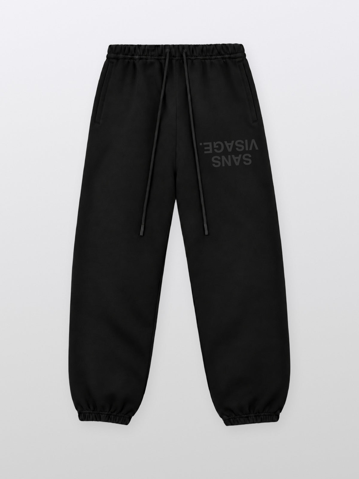 Sans Visage Upside Down Joggers Black – front