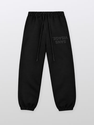 Sans Visage Upside Down Joggers Black – front