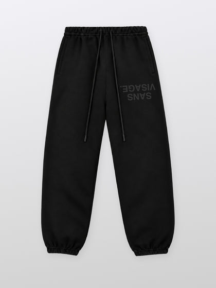 Sans Visage Upside Down Joggers Black – front