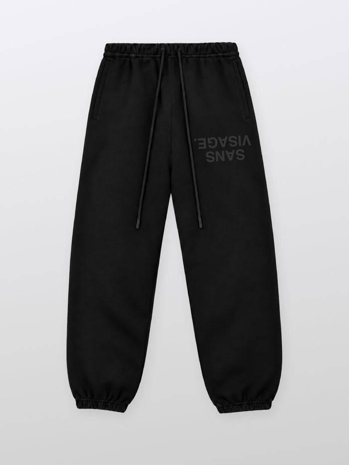 SANS VISAGE. UPSIDE DOWN JOGGERS BLACK
