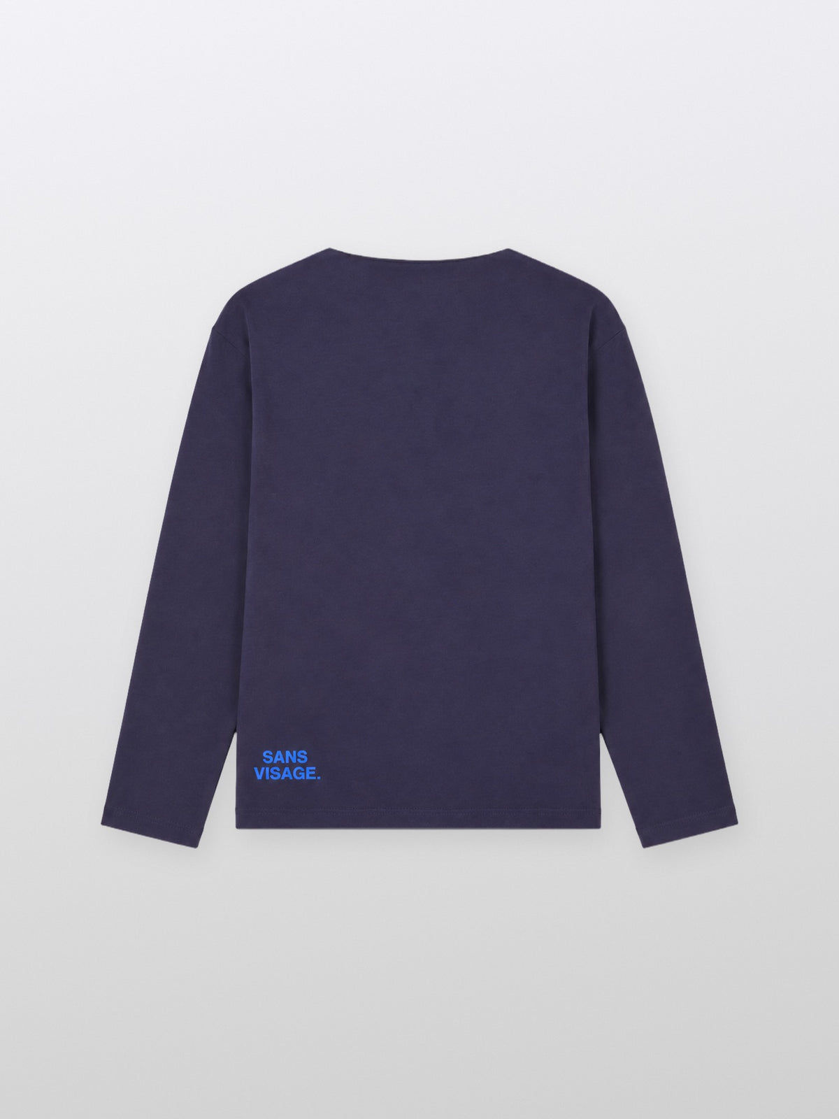 Sans Visage Waffle Polo Navy – back